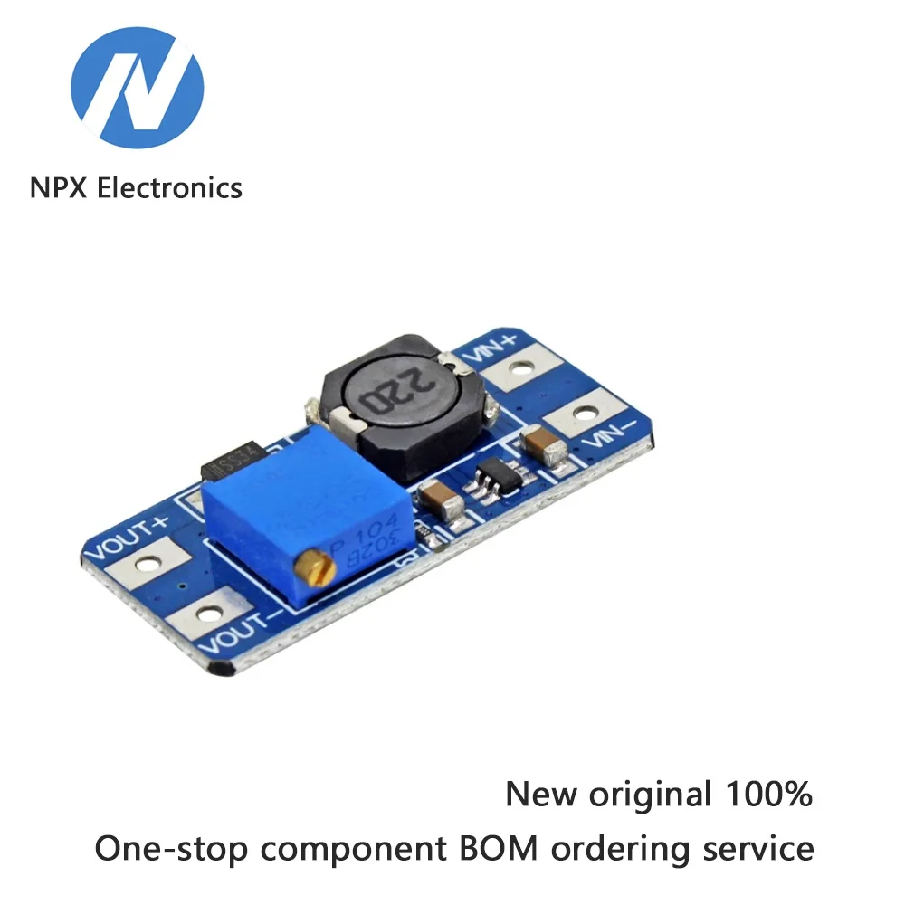 DC-DC وحدة طاقة معززة قابلة للتعديل 2A لوحة تعزيز MT3608 جهد واسع 2-24 فولت تحويل 5/9/12/-28 فولت #1