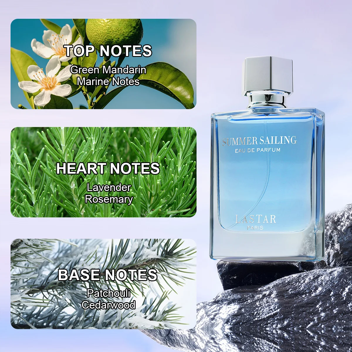 مجموعة العطور الرجالية LASTAR، 80 مل/2.71 أونصة أوقية، سيدار وباتشولي، عطر يدوم طويلاً. هدايا عيد الميلاد/العام الجديد. للاستخدام في التمر. #2