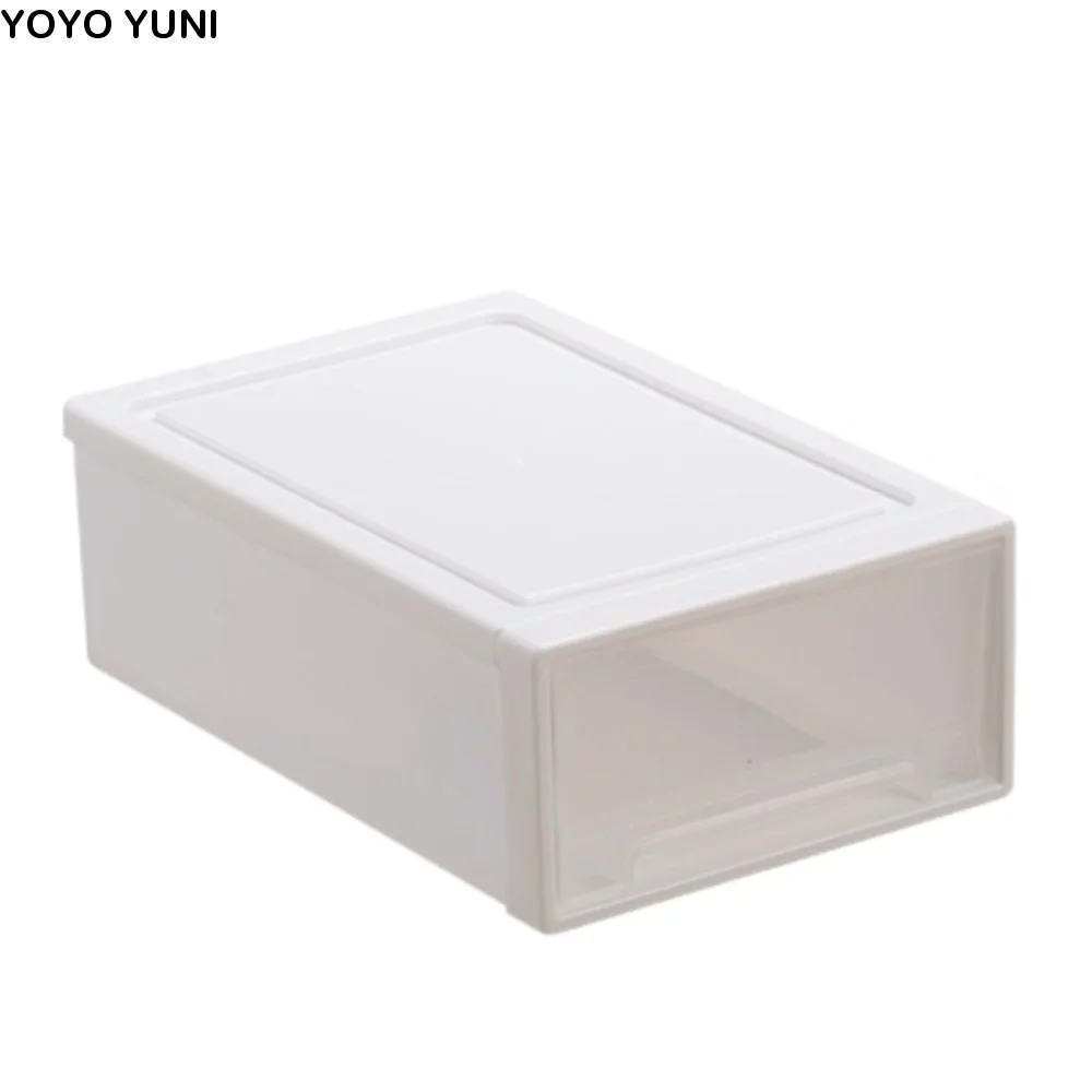 

Stackable Clear Desktop Storage Box Cosmetics Plastic Office Storage Cabinet Necklaces Bracelets Makeup Jewelry Case School