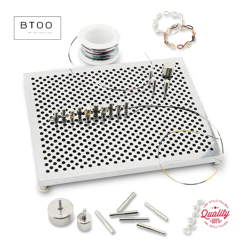 

Wire Bending Jig Metal Pegs Portable DIY Loops Winding Jig for Designers
