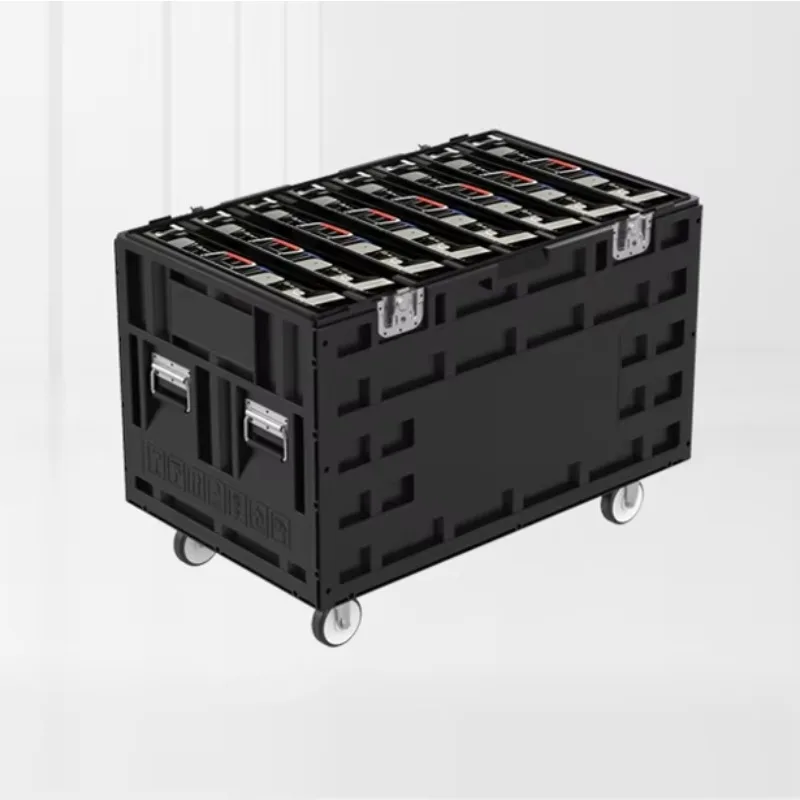 Heavy Duty Utility Cable Trunk Flight Case With Wheel Waterproof Stackable Plastic Case For Stage Lighting Audio Gear Transport