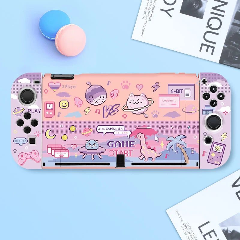 

For Nintendo Switch OLED Kawaii Case Accessorie Cartoon Silicone Soft Case Protective Shell Cover For Switch NS Console Games