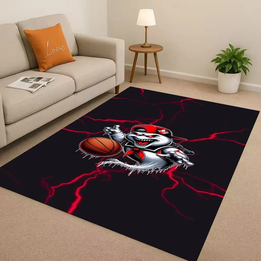 Horror Movie G-Ghostbusters Cartoon Living Room Non-Slip Area Rug Carpet for Bedroom Playroom Sofa,Easy Clean Home Decor Doormat