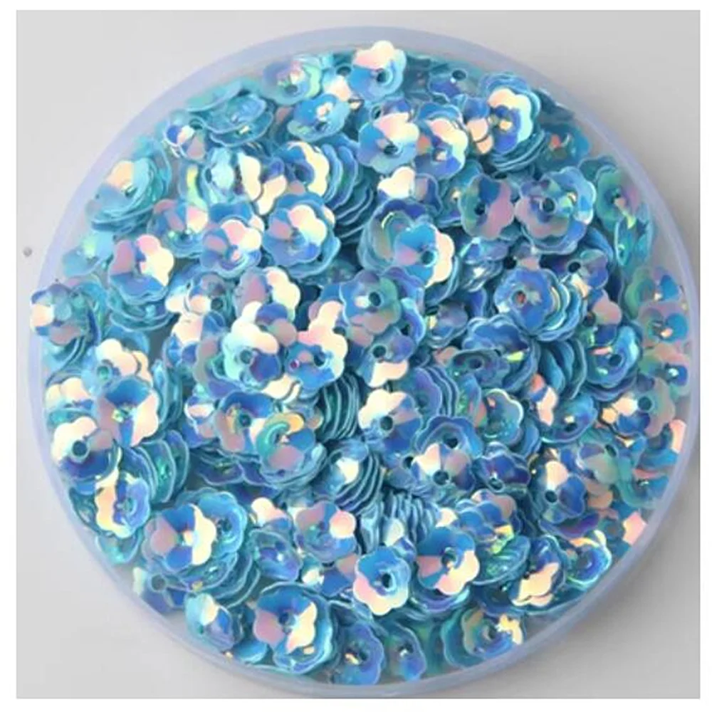 300Pieces Sequin Loose Sequins Concave Flower 6mm Paillette Sewing Crafts DIY Doll Clothes Decoration Lentejuelas Para Coser PR1