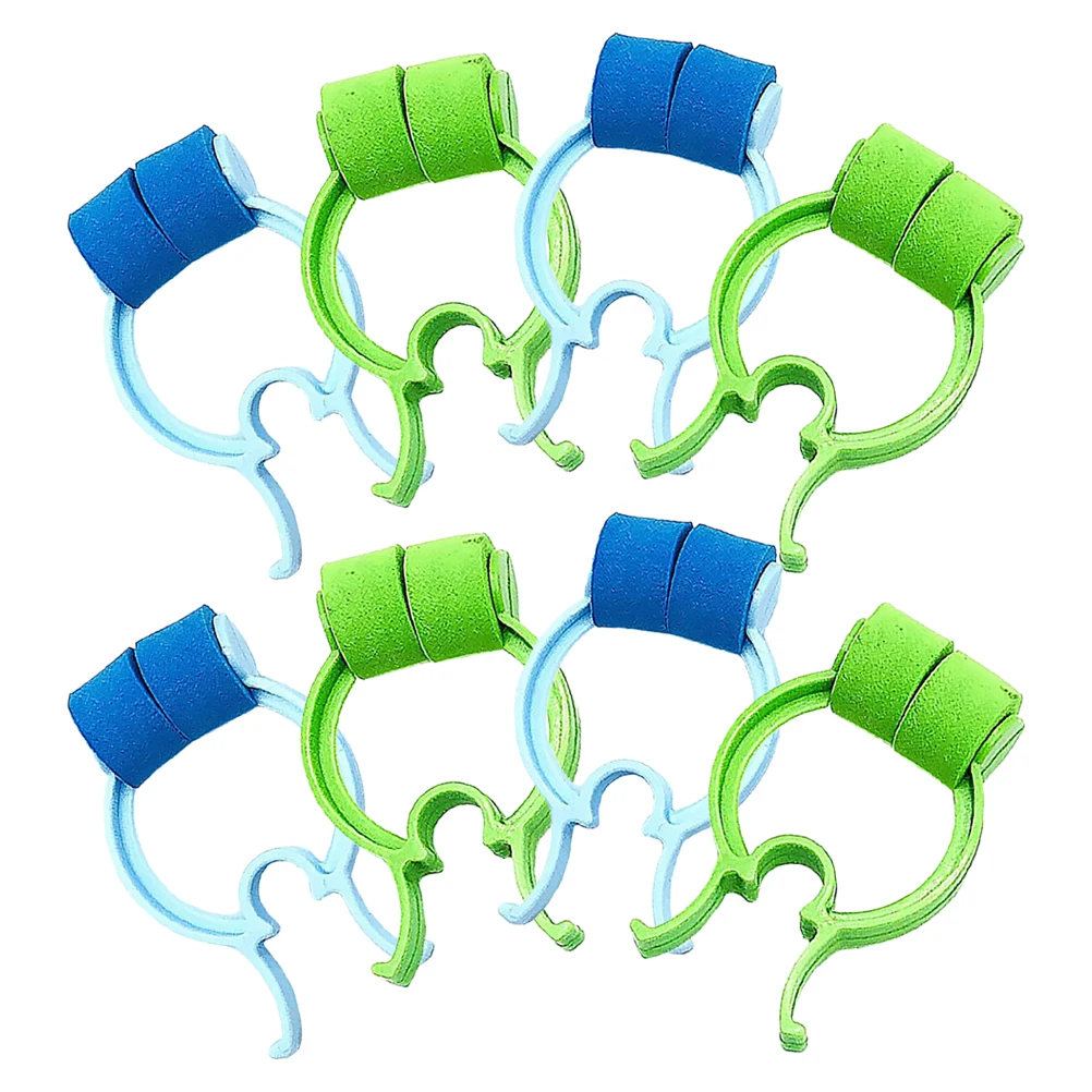 

8 Pcs Nosebleed Stopper Clips Plastic Lightweight Comfortable Fit Snoring Solution Breathing Exercises Nasal Clamp Epistaxis