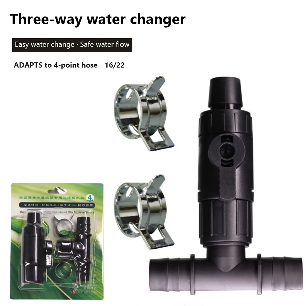 Fish Tank Water Changer Aquarium Water Changer 2 Size Options 3 Way Valve Water Exchanger For External Filter Barrel