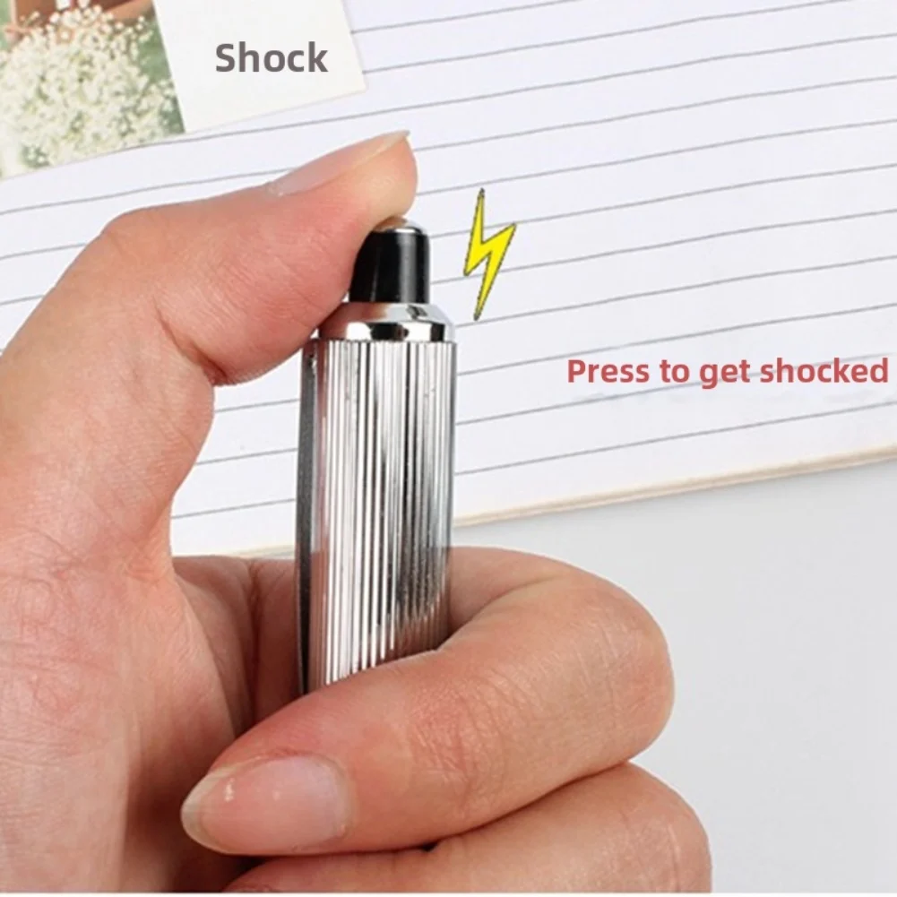 1X الإبداعية صدمة كهربائية القلم الإبداعية يوم كذبة أبريل صدمة القلم الحاضر المزحة لعبة مفاجأة القلم مضحك أقلام الطرف العرض #6