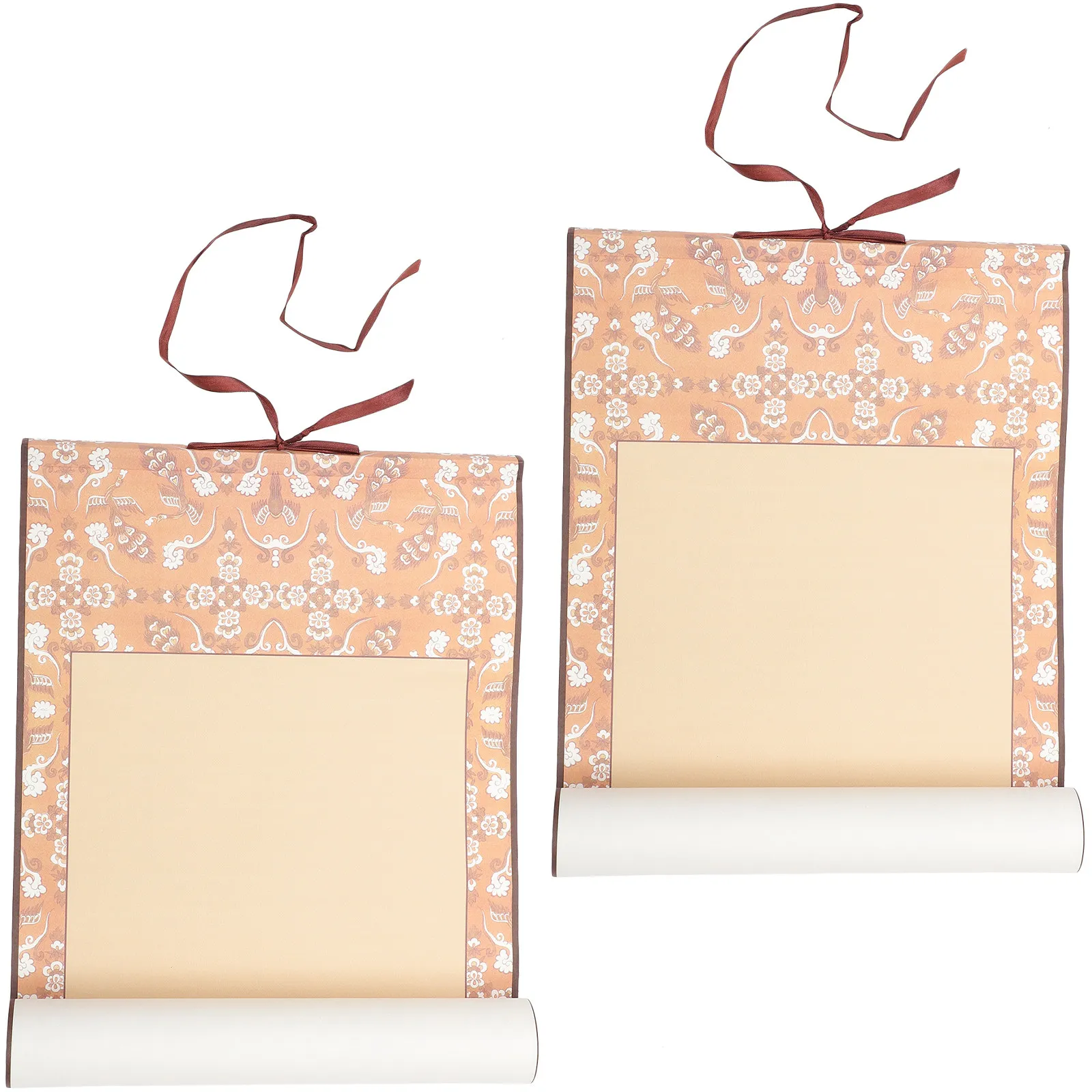 

2 шт. мини-свитки для каллиграфии, высококачественные китайские свитки из рисовой бумаги для рисования, письма, живописи, декора стен