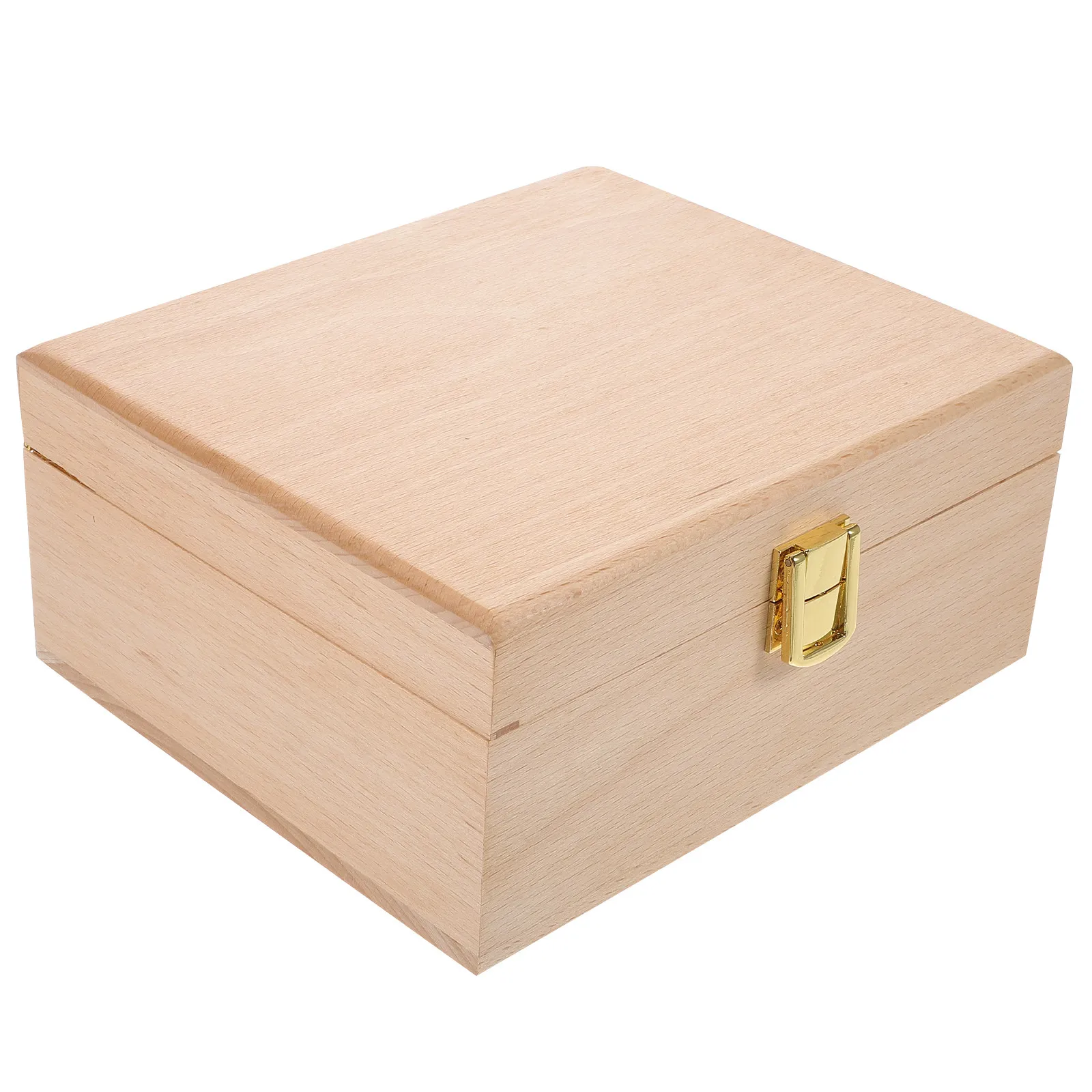 

1 шт. шкатулка для хранения ювелирных изделий из натурального массива дерева, изысканное исполнение, гладкая отделка, портативная подарочная коробка для колец, ожерелий, сигар