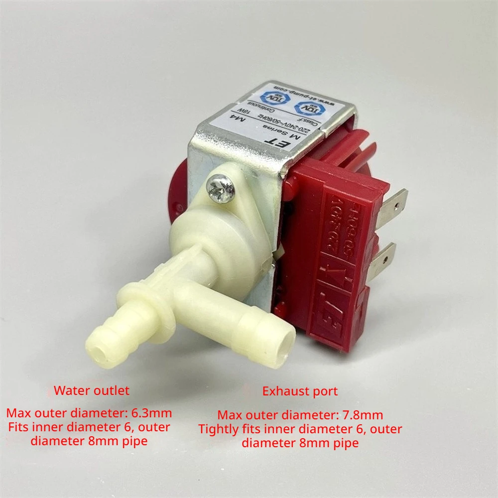 AC Electromagnetic Water Pump 220‑240V 18W 120Ml/Min Flow Non Dry‑run Non‑submersible for Garment Steamer Ironing Machine Part