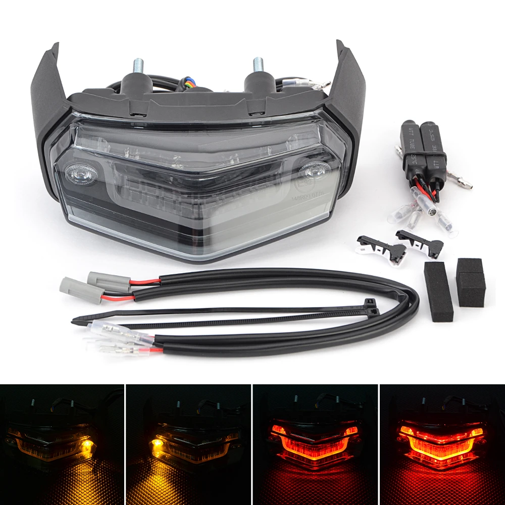 

For Yamaha Tenere 700 2019-2023 Tenere700 LED Tail Light Rear Brake Taillight Integrated Turn Signal Lamp Indicator