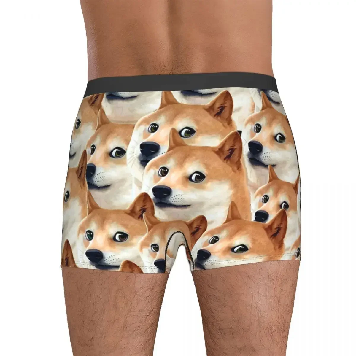 سراويل داخلية بوكسر Doge Shiba Inu Memes (5) سراويل داخلية ناعمة للرجال هدية لصديقها للرجال