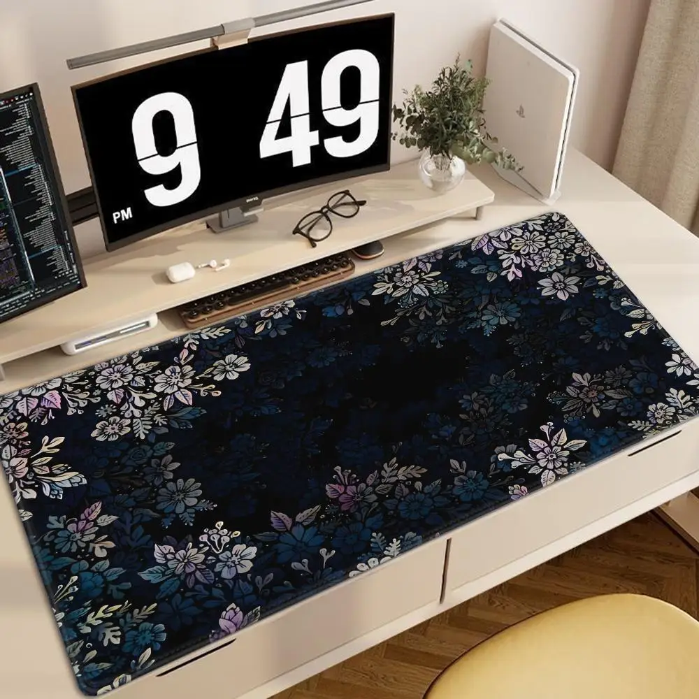 

Art Nature F-Flower Mouse Pad Large Gaming Mousepad with Stitched Edges Thickened Desk Mat PC