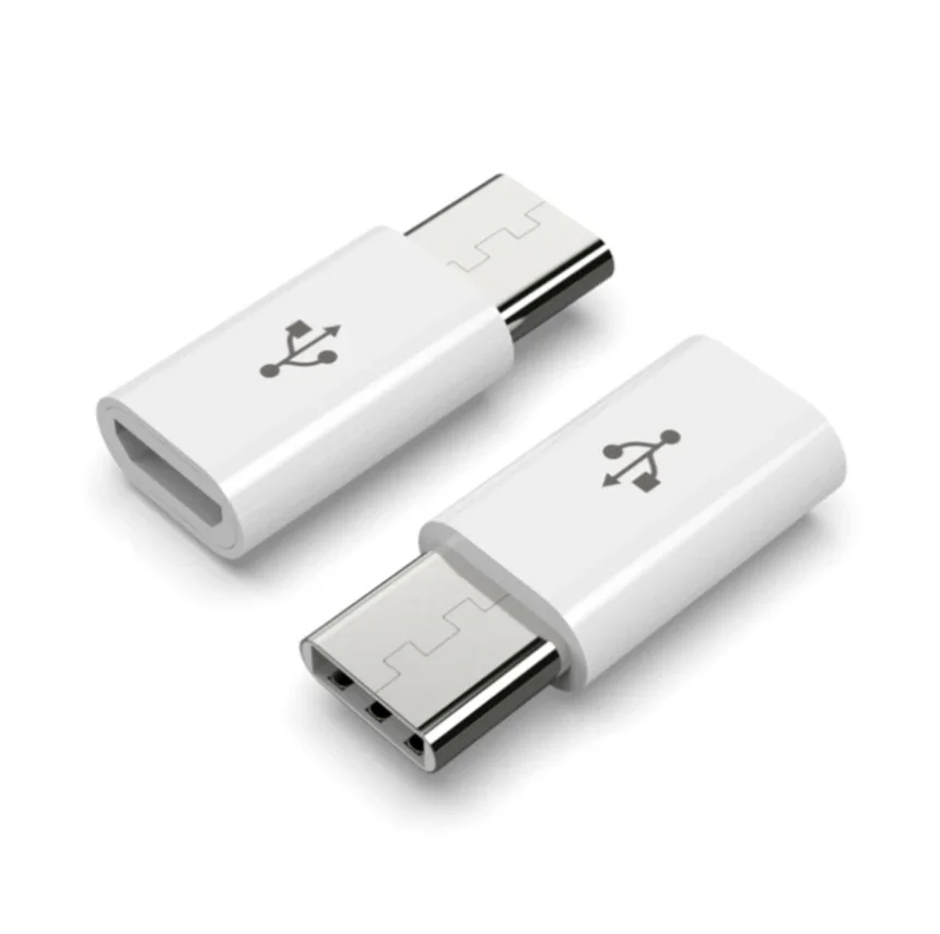 

200pcs USB Type C Male to Micro Usb Female Adapter Type-C Connector Converter For Xiaomi Huawei Samsung USB-C Adapters