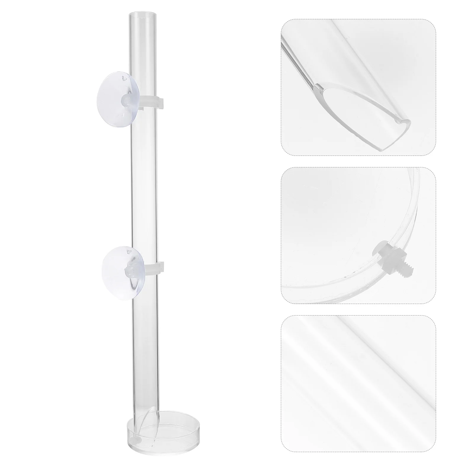 

1Set Acrylic Shrimp Feeder Feeding Tube Transparent Fish Tank Aquarium Food Feeder Strong Sucker Fish Shrimp Transparent