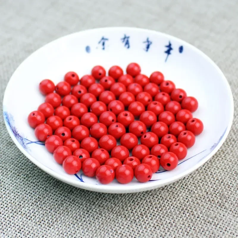 Cinnabar Loose Beads round Beads Xingyue Bodhi Accessories Diy Handmade Beaded Lucky Beads Bracelet Necklace Crafts Accessories