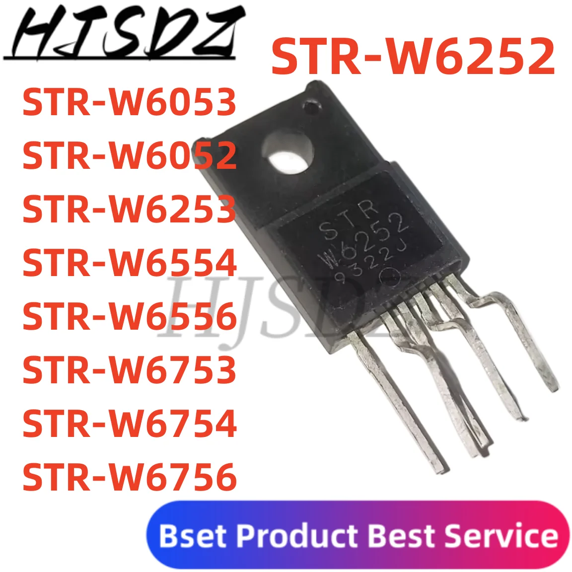 5pcs STRW6053 STRW6053 STRW6252 STRW6253 STRW6753 STRW6754 STRW6756 STRW6554 STRW6556 STR-W6053 W6753 W6252 TO-220