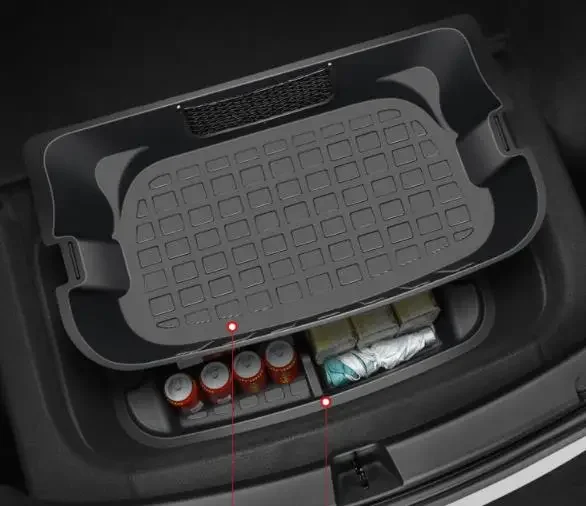 Hot Sale Trunk Storage Box Refitted Accessories 2 Layer Rear Trunk Storage Box For Tesla Model Y