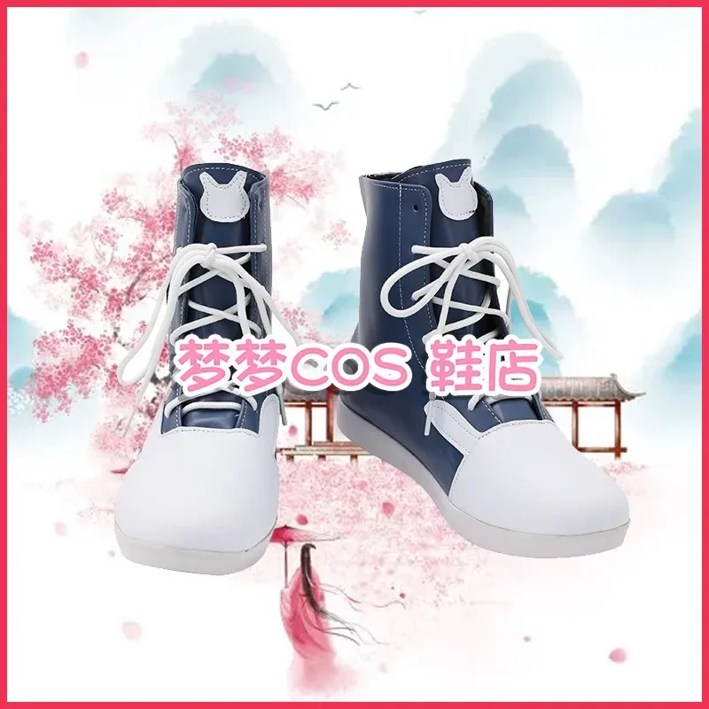 Hololive vtuber usada pekora cosplay sapatos botas de halloween feminino anime cosplay jogo quente couro do plutônio