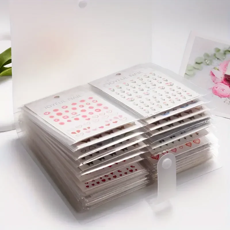 120Slots Nail Stickers Storage Book Empty Album Collecting Decals Organizer Holder Display Notebook Manicure Nail Tools Dropship