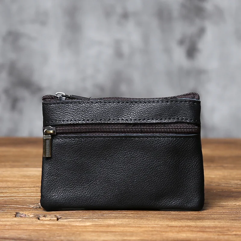 NZPJ männer Echt Leder Karte Tasche Vintage Erste Schicht Rindsleder Geldbörse dame Zipper Brieftasche Schlüssel Tasche Fahrer lizenz Tasche – Detail 15