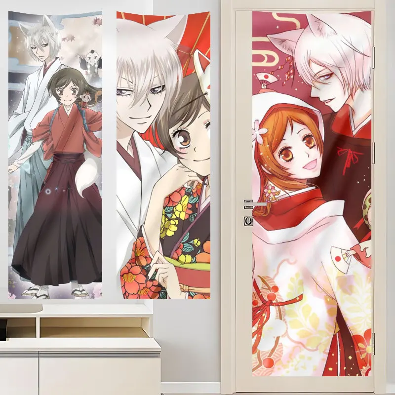 Kawaii love vitality Anime Tomoe Tapestry Vertical Backdrop Cloth for Room Wall Decoration