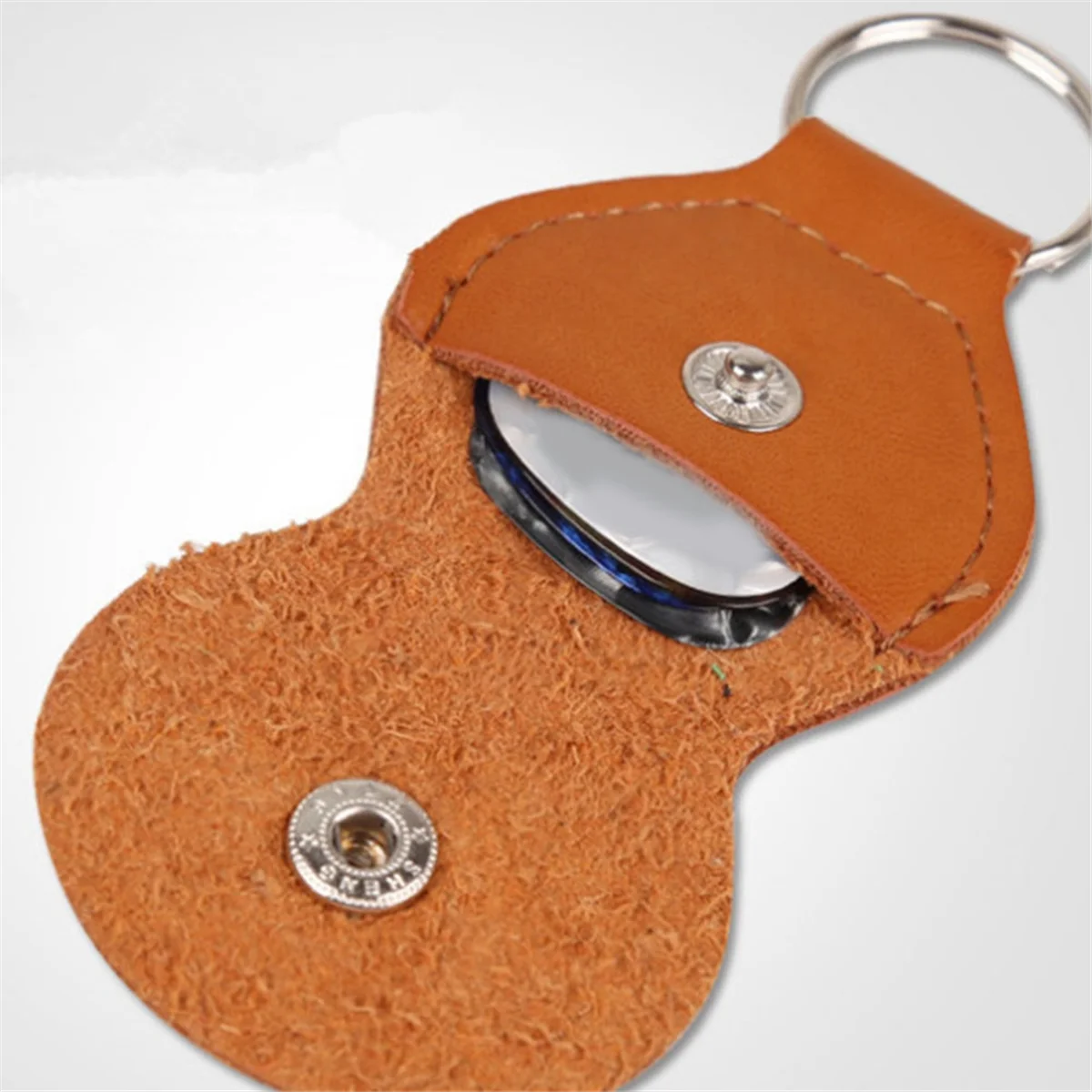 سلسلة مفاتيح حامل اختيار الجيتار A71P 5X، حقيبة حامل اختيار الجيتار، حقيبة حافظات مفاتيح Plectrum، هدية للاعبي الجيتار باللون الأسود #5