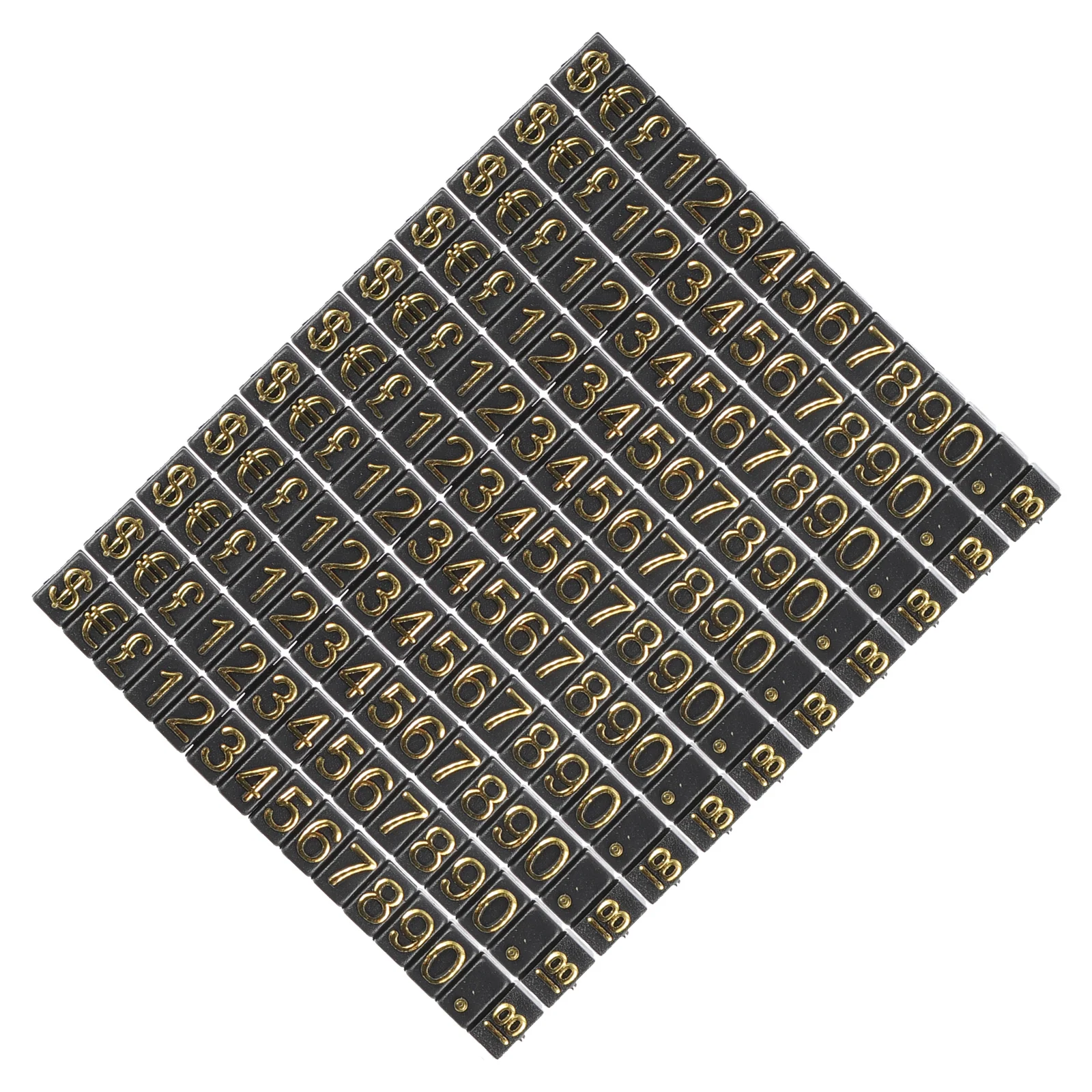 

10Pcs Price Display Tags Number Signs Sturdy Plastic Price Labels for Jewelry Shop Supermarket Shopping Mall Use