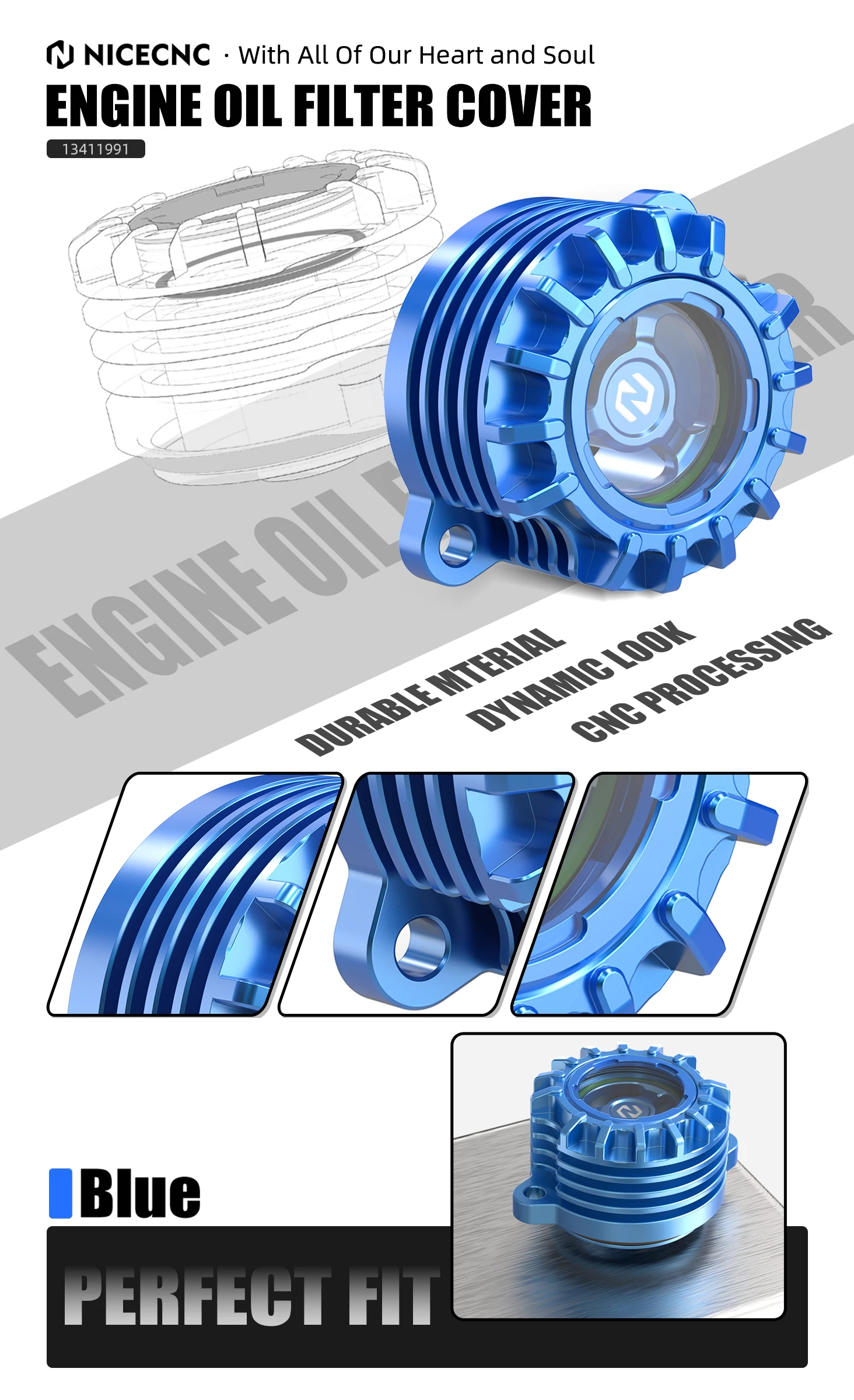 Für KTM 690 Enduro R690 SMC R 2009-2024 Motoröl Filter Abdeckung Für Husqvarna 701 Enduro Supermoto 2016-2024 GasGas 700 ES SM – Detail 23