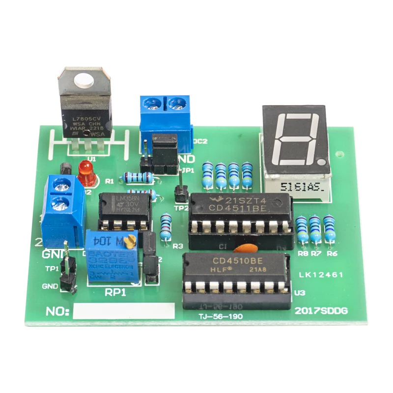 Electronic Electrician Counter Display Mounting Soldering Kit  Electronic Components Printed Circuit Board for Skills Practice