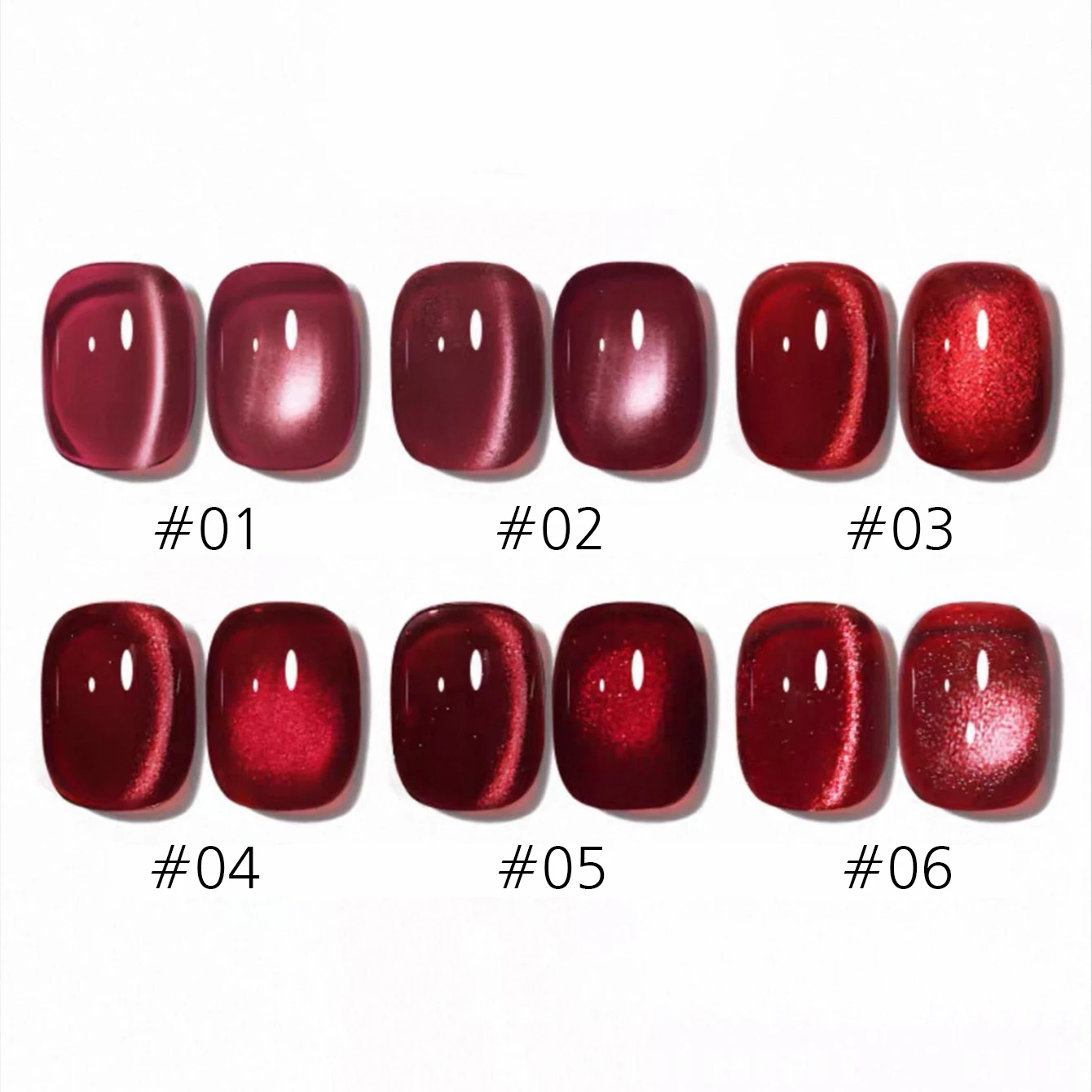 MN 1 Uds 10ML llegada de invierno Osmo vino rojo imán ojo de gato Gel esmalte de uñas cuenta de vidrio ojo de gato pegamento de uñas Navidad uñas rojas