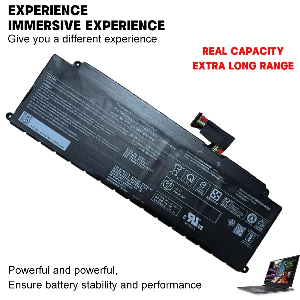 PS0104UA1BRS Battery 15.4V 53Wh 3450mAh for Toshiba Dynabook U30 CS40L-K12 Portege X40-K/J Tecra A40-J A50-J 48H Fast Ship