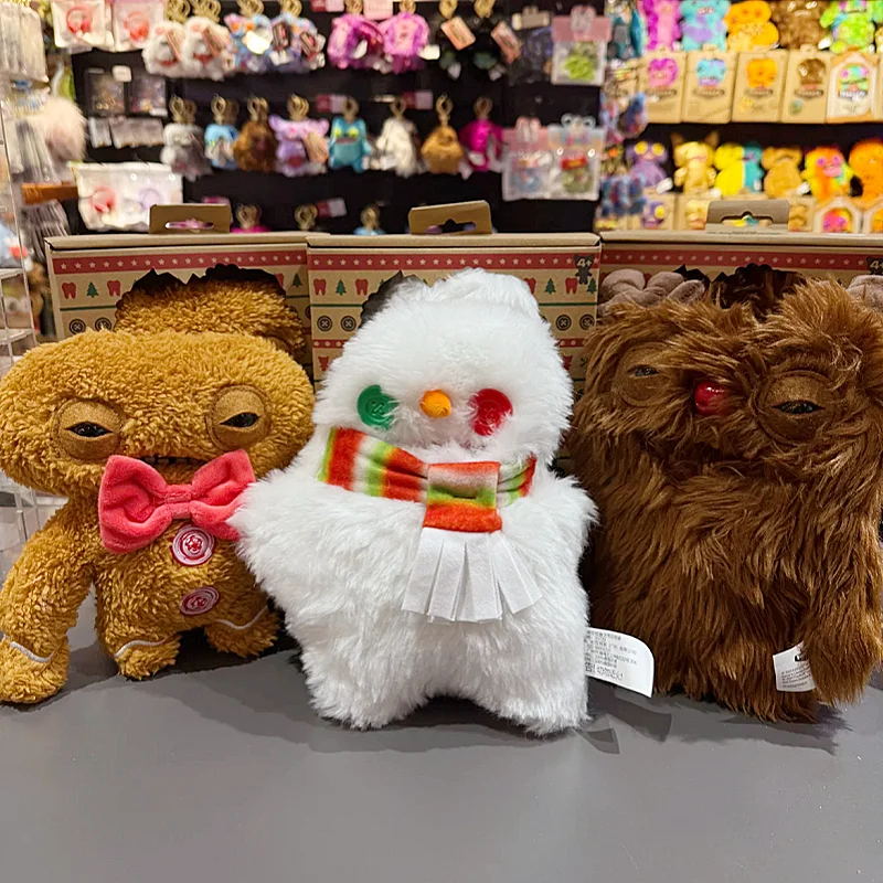 

Fuggler Funny Ugly Teeth Monsters Plush Toy Festive Fuggs Series Reindeer Snowman Gingerbread Peluche Dolls Toys Christmas Gifts