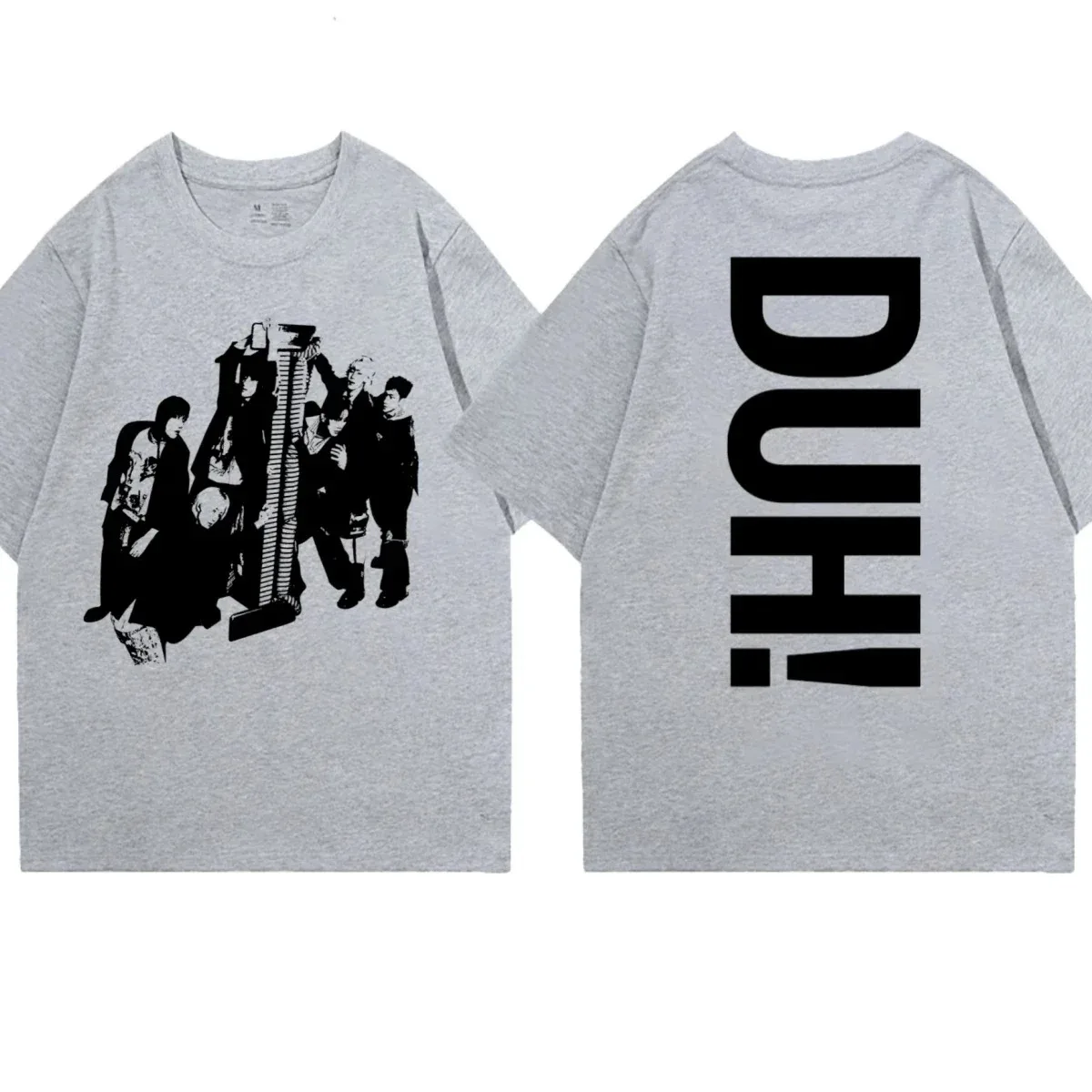 الصيف P1Harmony DUH! تي شيرت كبير الحجم للرجال والنساء من نفس النمط مثل الألبوم الثامن لمرحلة المبتدأ #3