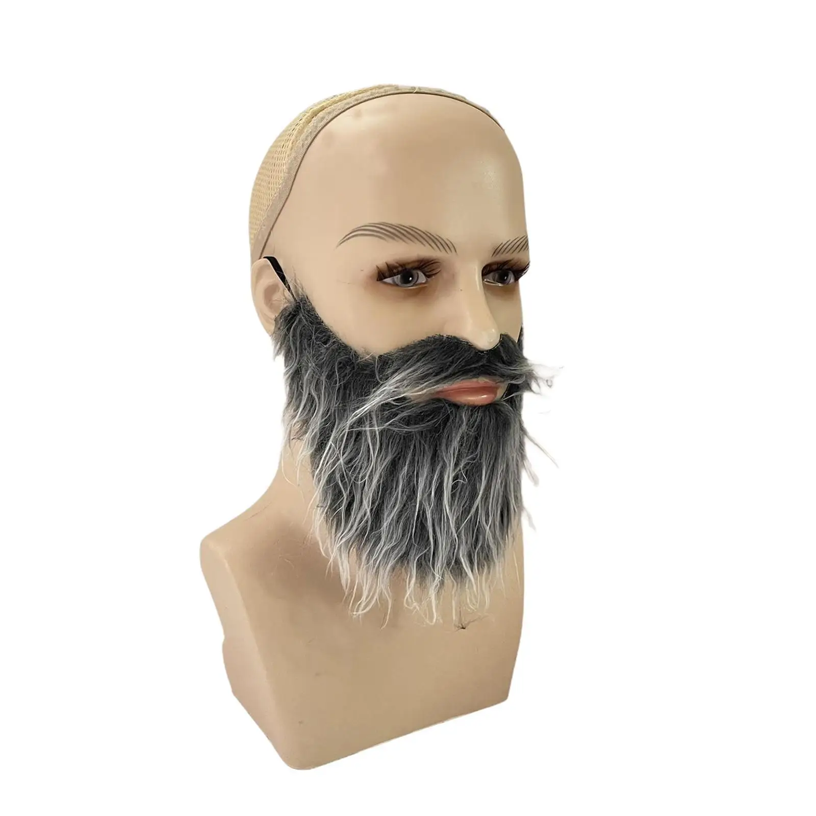 Immagine 5: Accessorio per costume di Halloween con barba finta per forniture per feste in maschera festive