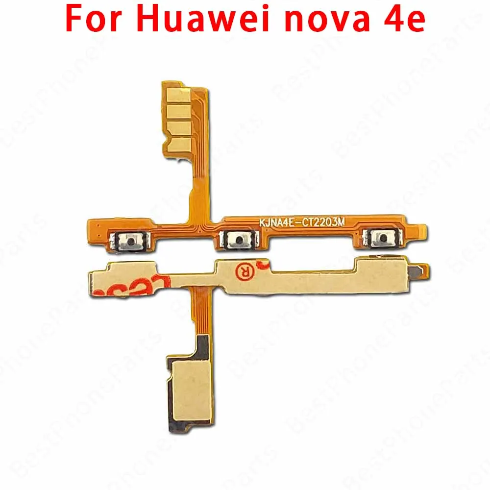 For Huawei Nova Nova2 Nova2s Nova2 Nova3 Nova3i Nova4 Nova4e Plus Side Button Switch Volume Key Power On Off Flex Cable Parts