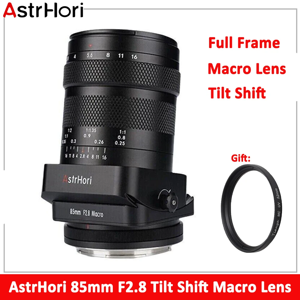 

AstrHori 85mm F2.8 Tilt Shift Macro Lens Full Frame Manual Portrait Lens for SONY E Canon RF Nikon Z R Panasonic Leica L Mount