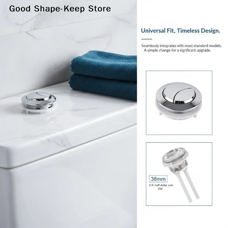 daily38mm 48mm 58mm Toilet Tank Valve Dual Button Water Saving Flush Parts Quick Fit Bathroom AccessoryDaily products