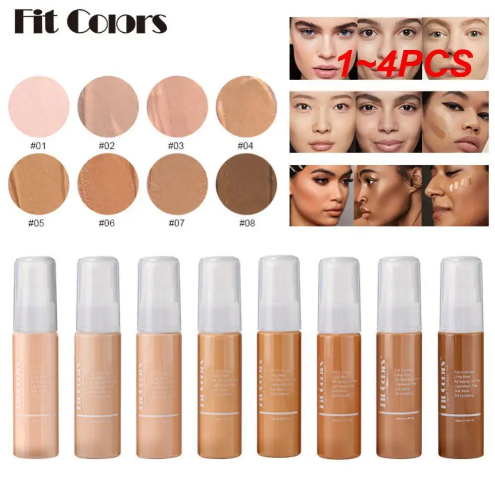 

1~4PCS Liquid Foundation Cream Face Brighten Contour 30ml Face Base Face Makeup Facial Primer Waterproof Matte Concealer