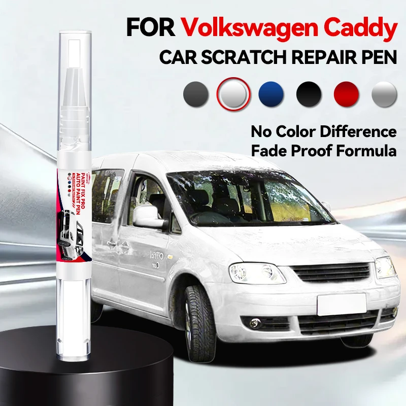Lápiz Reparador de Pintura para Coche VW CADDY, Accesorios para Reparación de Arañazos, Blanco Caramelo, Rojo Cereza, Negro Intenso, Verde Dorado, Beige Mojave