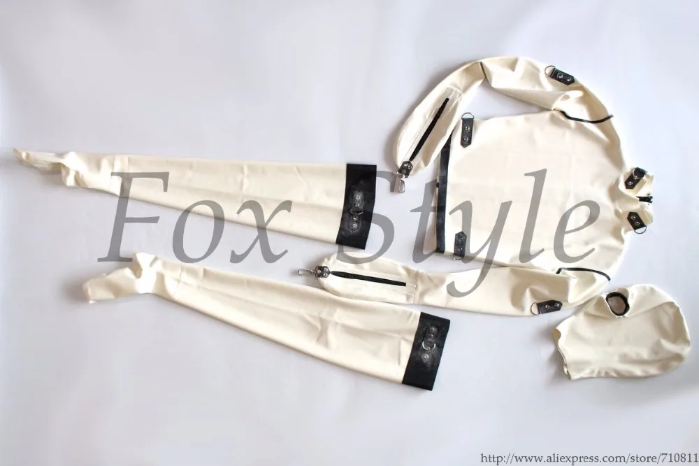 

hot sale sexy latex clothes（no hoods） including the top and stocking.