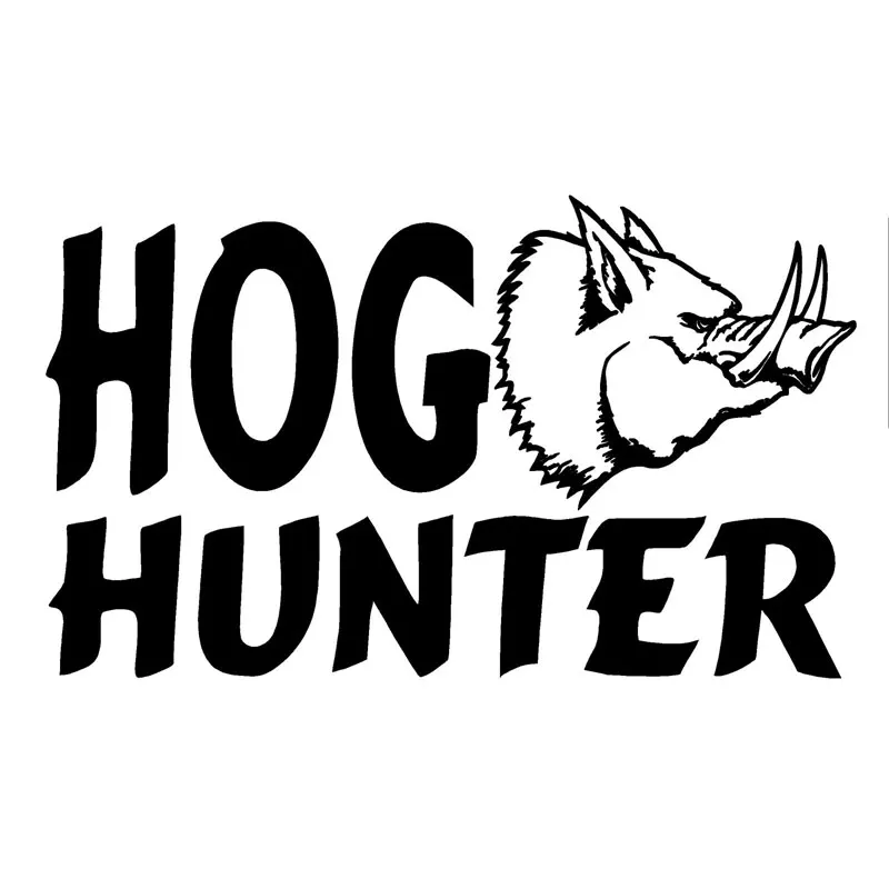 

Индивидуальные наклейки для автомобиля Hog Hunter, моделирующие наклейки для автомобилей, мотоциклов, креативные солнцезащитные кремы, водонепроницаемые наклейки, настраиваемый размер