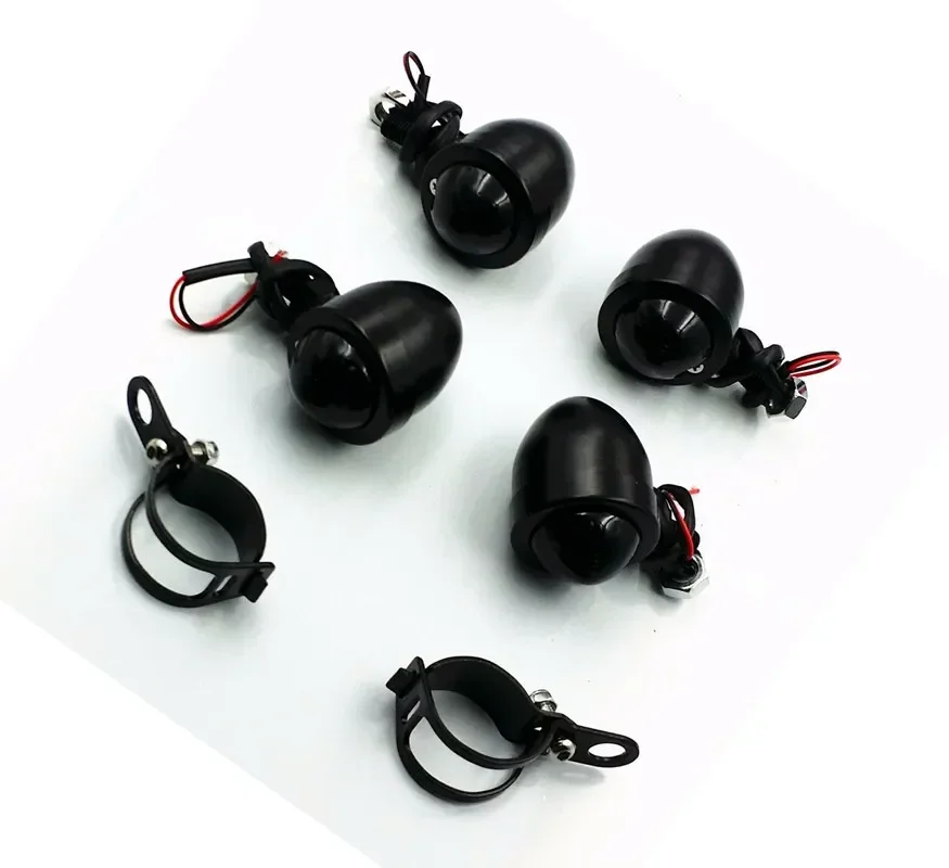 

MotorbikeTURN SIGNALS Lights Fork Clamps Bracket For Honda Harley Triumph Cafe