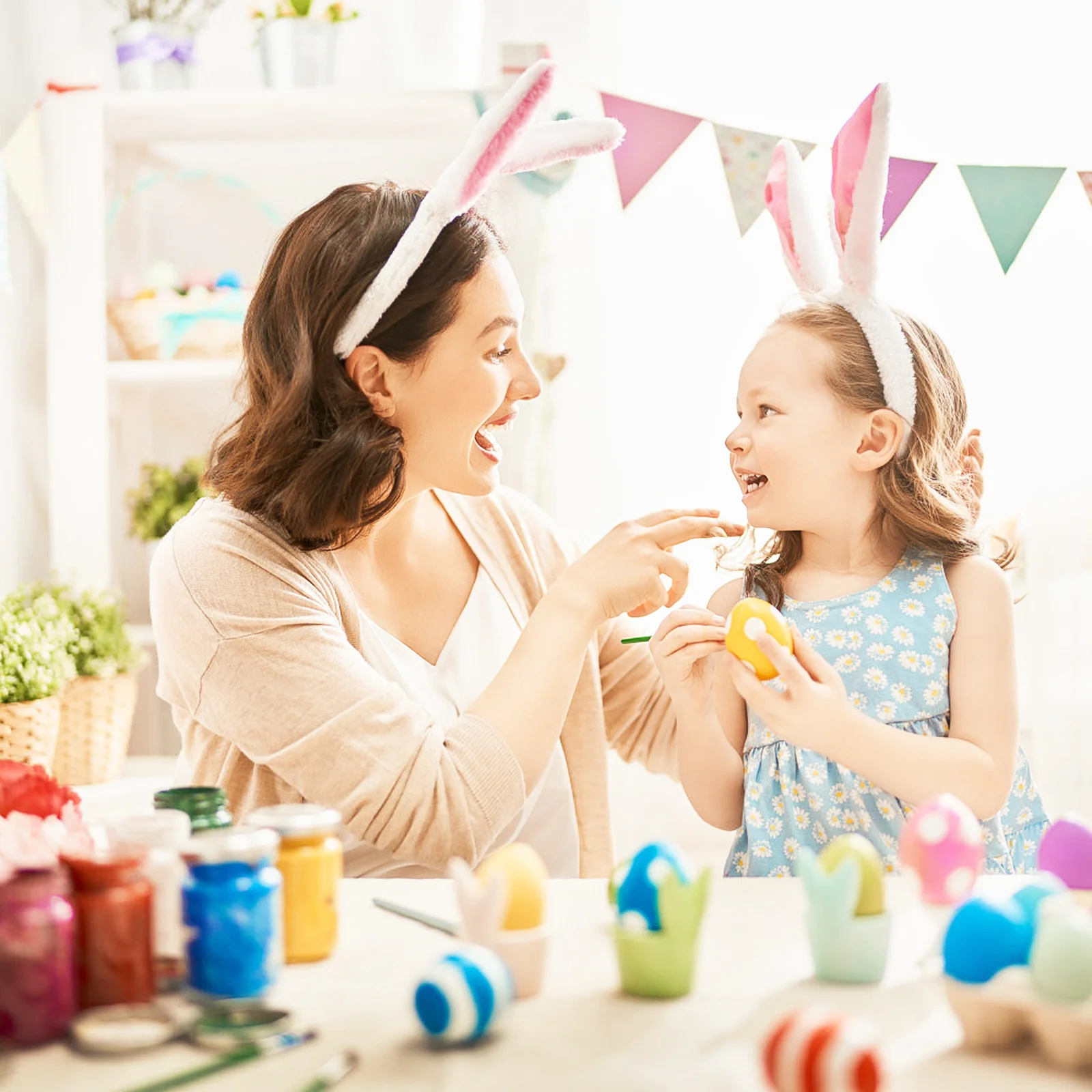 

3Pcs Cute Bunny Ear Hair Ornament Set Lightweight Comfortable Fit with Bow and Tail Perfect for Party Festival Gift Idea