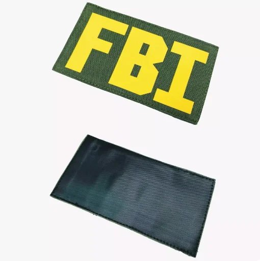 FBI FBI Large Identification Badge Large Chest Patch Back Color Vest Velcro Badge