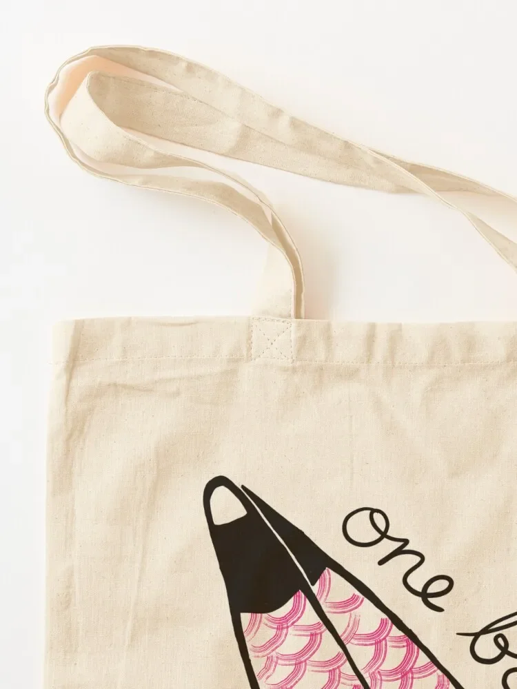 Tas Tote Sirip Selam Merah Muda Sederhana Tas Tangan Wanita Tas Belanja Dapat Digunakan Kembali Tas Tangan Wanita