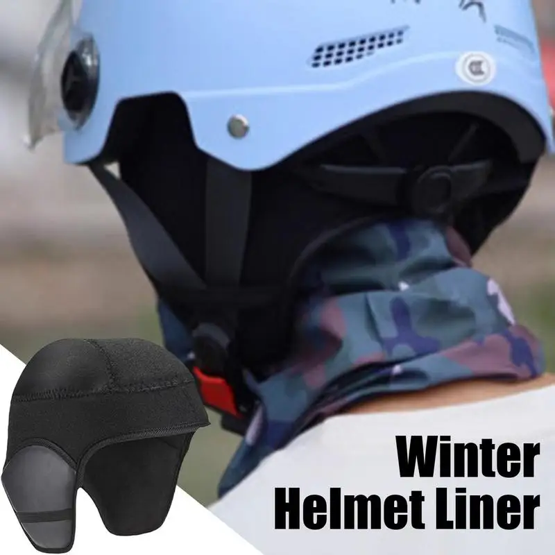 Helmet Liners For Men Winter Helmet Cap Skull Cap Helmet Liner Hard Hat Beanie With Removable Pad For Outdoor Activities