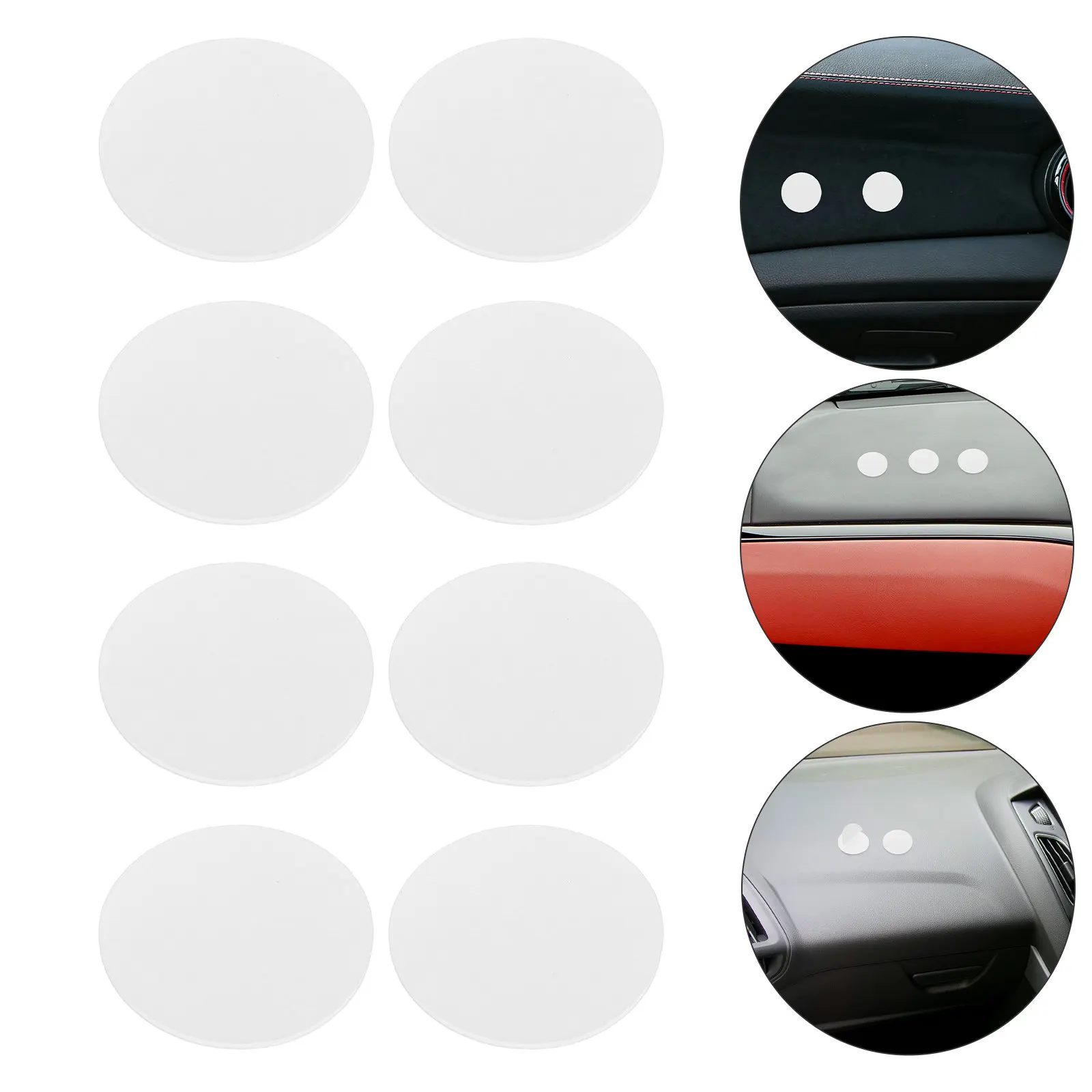 

30 шт. двусторонних клейких накладок для крепления автомобильных ароматизаторов, видеорегистраторов и телефонов на приборную панель