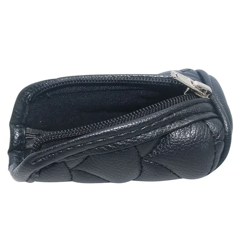 Anti-slip Zipper Closure Car Gear Shift Knob Cover Black Auto Parts Stall Anti-slip Leather Case Driving Control Cover