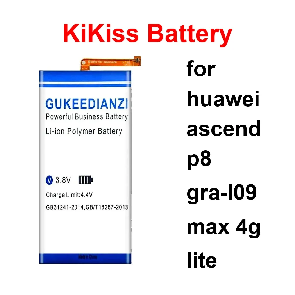 

Mobile Phone Battery Long-Lasting HB3742A0EZC+ HB3665D2EBC HB3447A9EBW 3900-6100Mah For Huawei Ascend P8 Gra-L09 Max 4G Lite